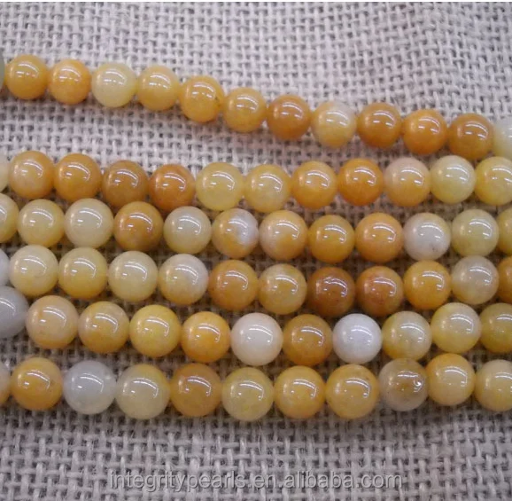 
8mm round Jewelry Accessories yellow topaz strand natural loose gemstone 
