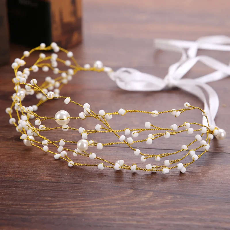 Wholesale Bridal Hair Accessories Boho Head Chains Gold Jewelries Women Head Band