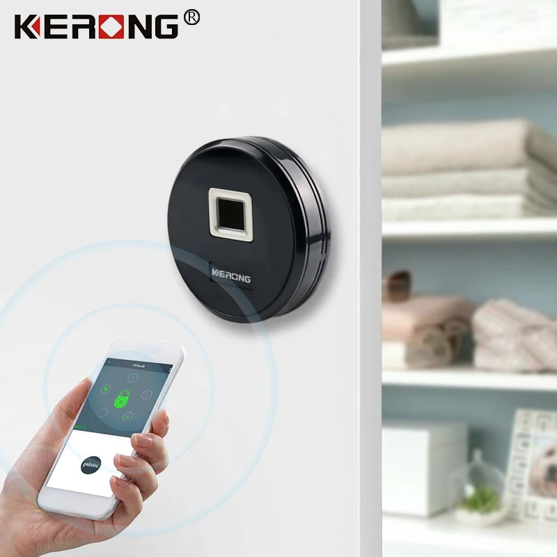 KERONG Electronic Keyless Smart Biometric Fingerprint Safe Cabinet Lock for Gym Sauna Storage Locker