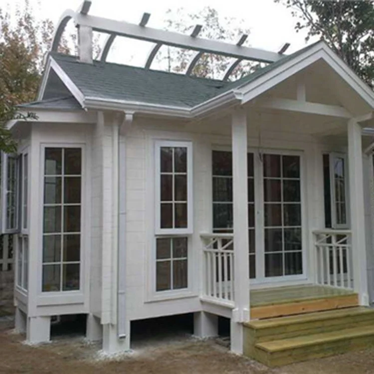 Customized quality cheap modular chalet wooden camping house