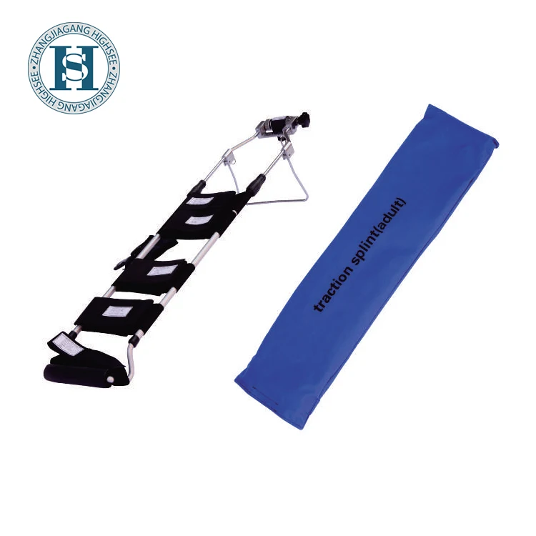 
medical emergency fracture aluminum adult femoral leg traction splint for care immobilization 