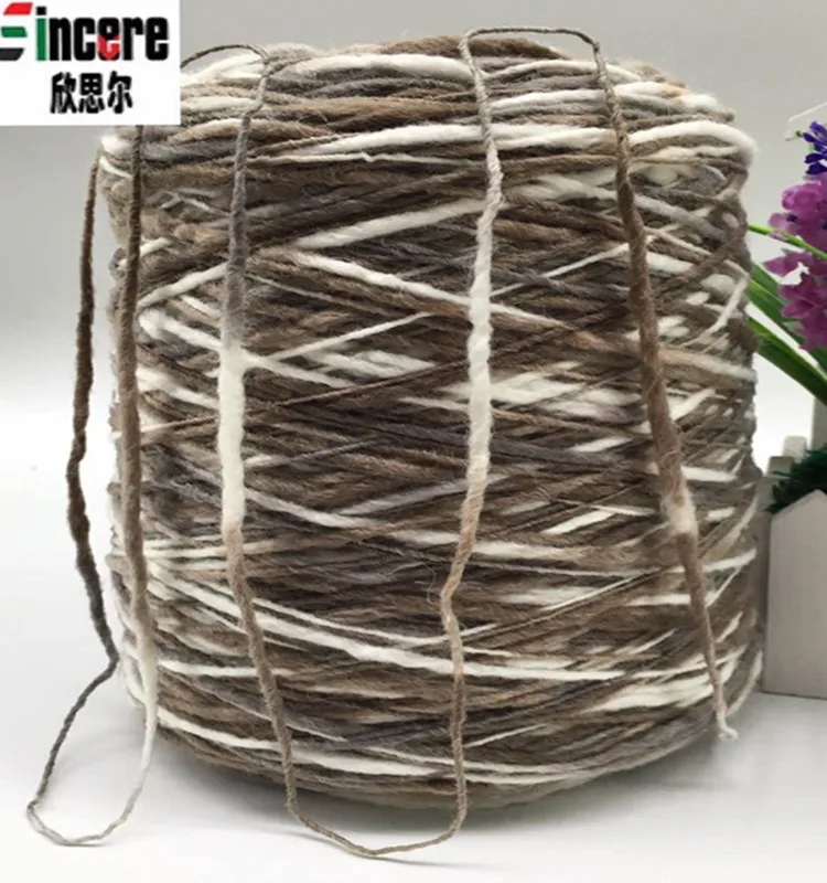 1/1.5nm 70%acrylic 30%wool blended slub roving space dyed yarn for handknitting