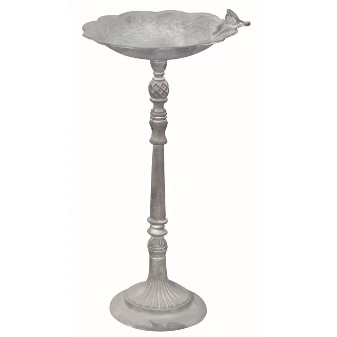 garden ornament ,77cm high iron birdbath,bird feeder