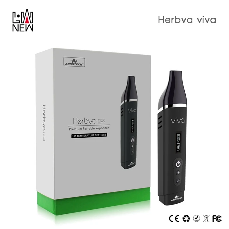 
Airis Herbva Viva dry herb vaporiser Hottest slim dry herb pen no-conbustion vaporizer heat not burn kit 