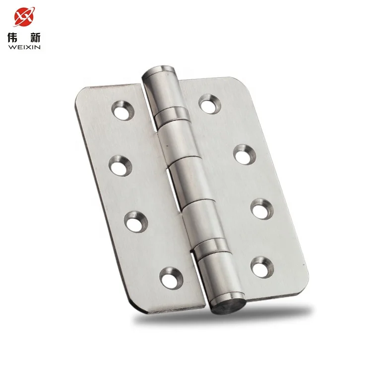 4 Inch Round Corner 2 Ball Bearings Stainless Steel Door Hinges