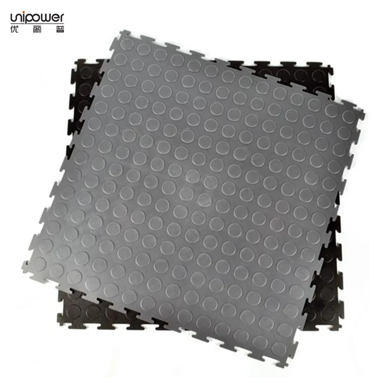 Пластиковая сцепляющаяся напольная плитка из полипропилена и ПВХ 300x300 мм для гаражного хранения