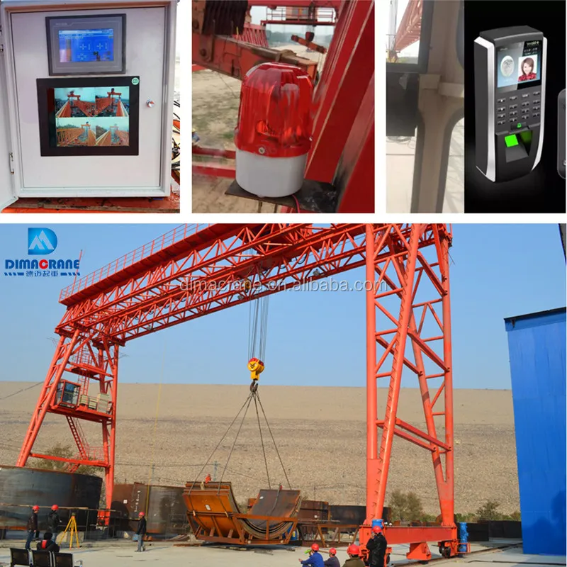 DIMA умных системы мониторинга безопасности применены в пучке precasting козловой кран
