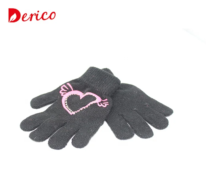 BSCI Factory Cheap Customized Printed Acrylic Magic Glove For Women