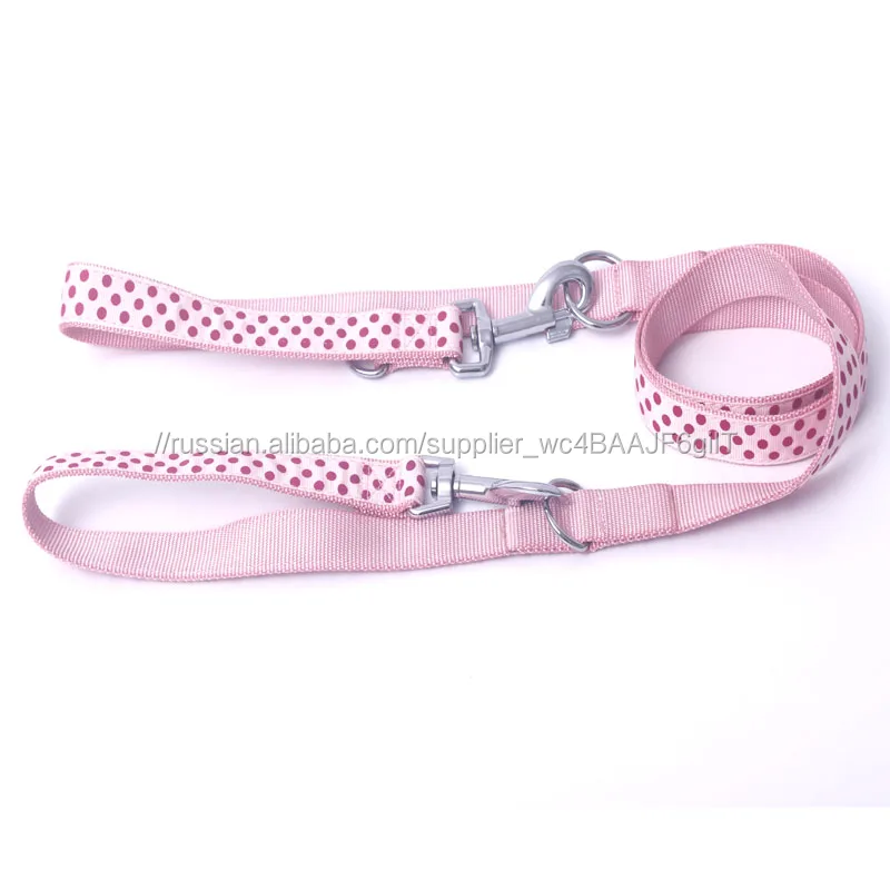 Высокое Качество Симпатичные Dot Нейлон многофункциональный Pet Dog Leash