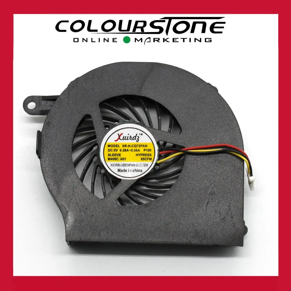 Для HP Compaq CQ72 G72 Серии Ноутбуков Охлаждающий Вентилятор CPU XR-H-CQ72FAN M408C: A01 3-контактный безщеточный