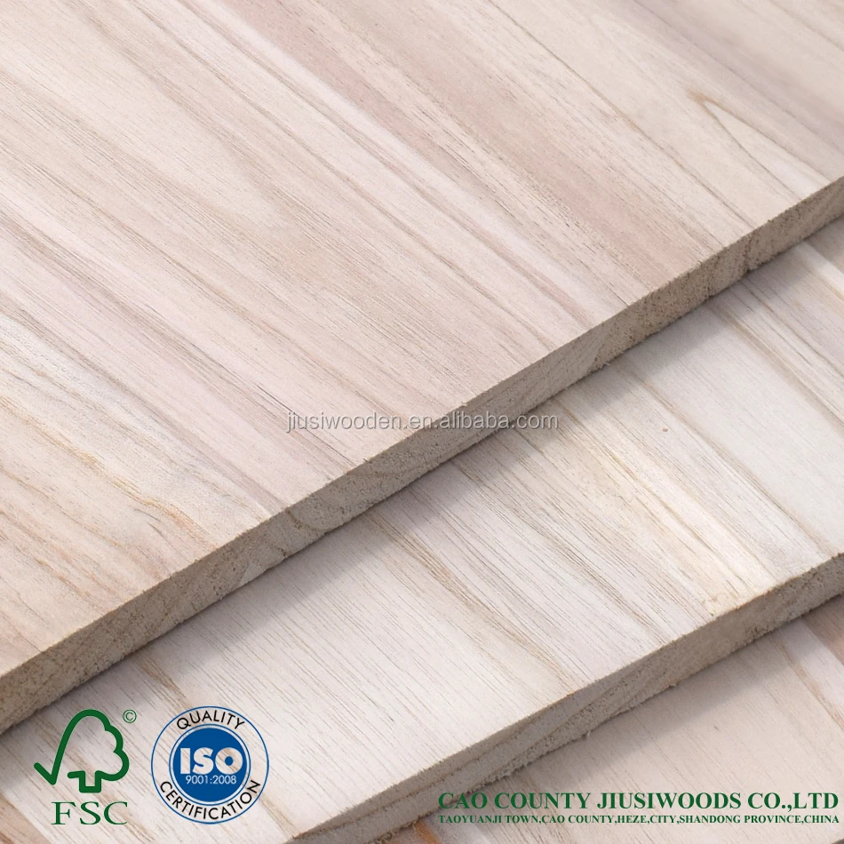 
High Quality Solid Wood Board Coffin board Paulownia Wood Price 