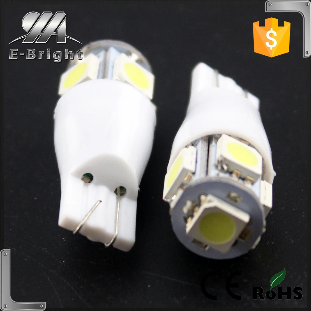 t10 led,Interior Lamp Type and 12V or 24V,12V Voltage t10 5050 smd 5 led car light blub