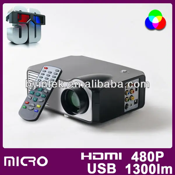 на hdtv поддержка чтения высокой четкости 1300lm мультимедиа pocket пико мини телевизоры led Мини проектор