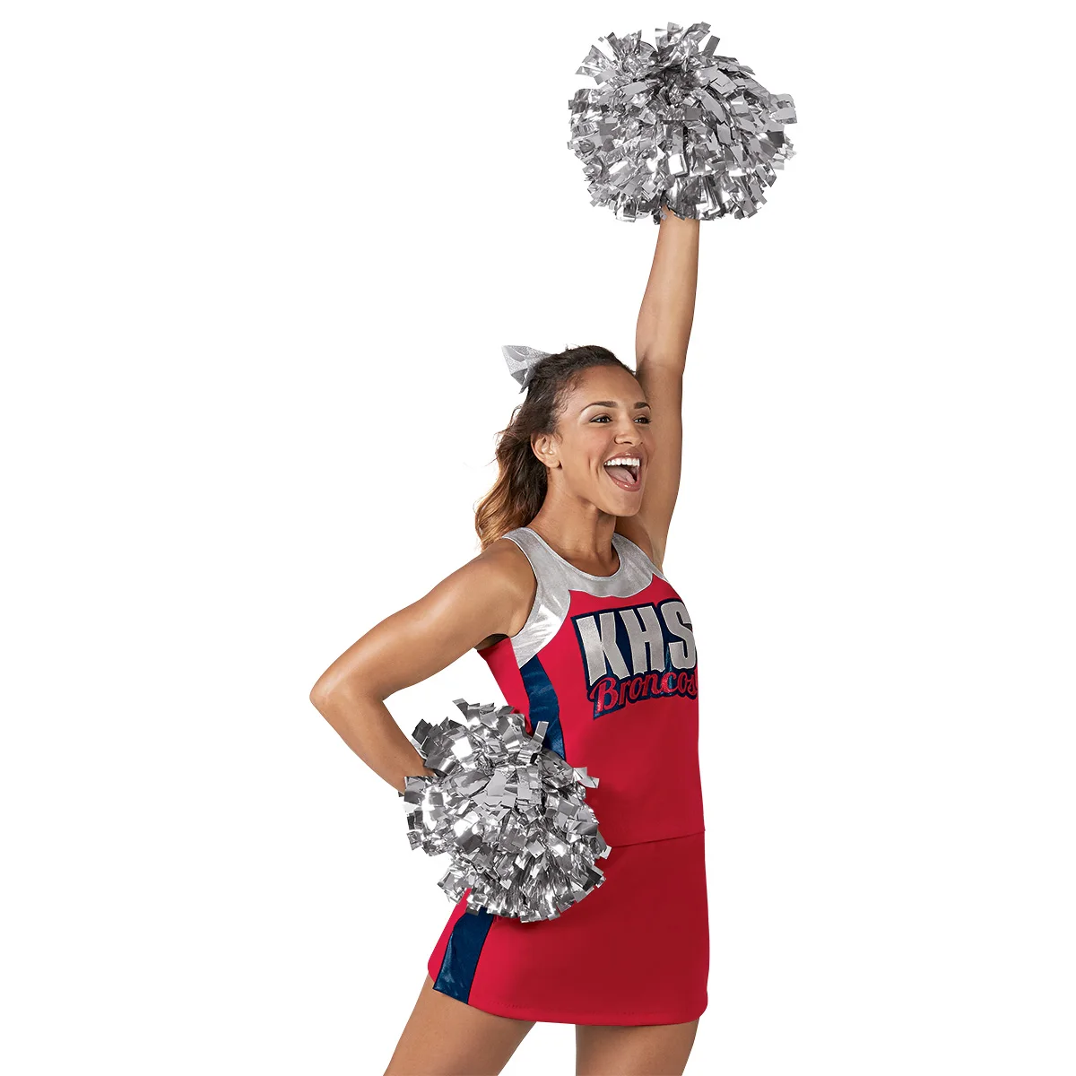 Yiwu панда 4 дюйма; Цвета: серебристый металлик, черлидера, гимнастика, с цветочным принтом для девочек; Детская школьная танец кадриль реквизит помпонами