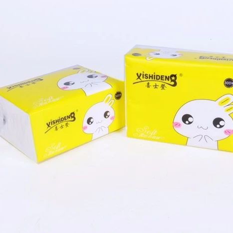 Home Office Use Soft Pack Virgin Wood Pulp Facial Tissue Paper