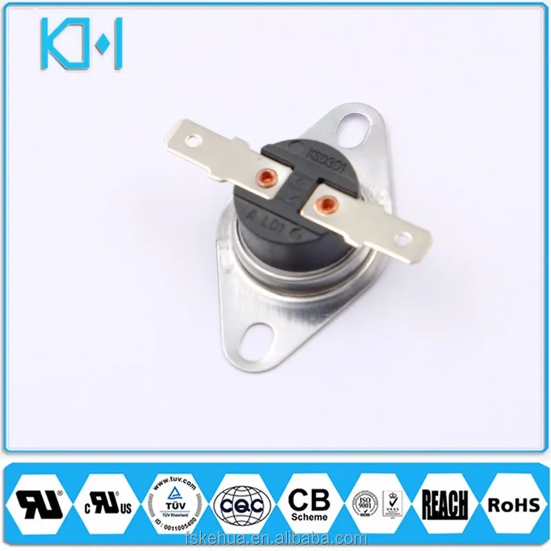 KH Bimetal Thermostat For Lighting Overheat Protection Thermostat KSD 250V 10A ksd disc thermostat