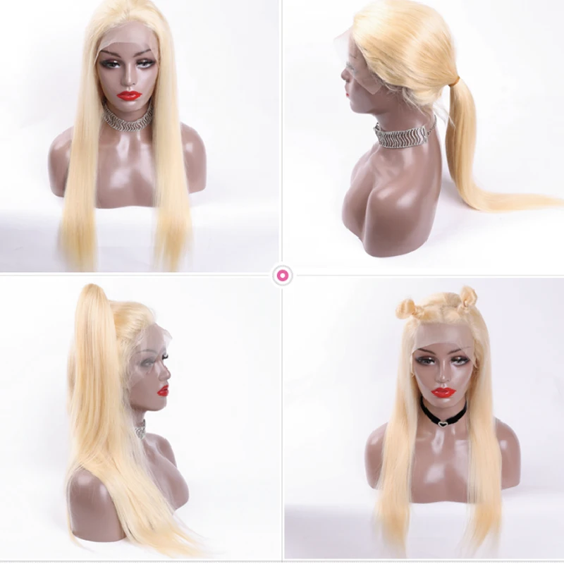 High quality brazilian hair 613 lace front wig human hair1b 613 human wig, blonde virgin hair wig