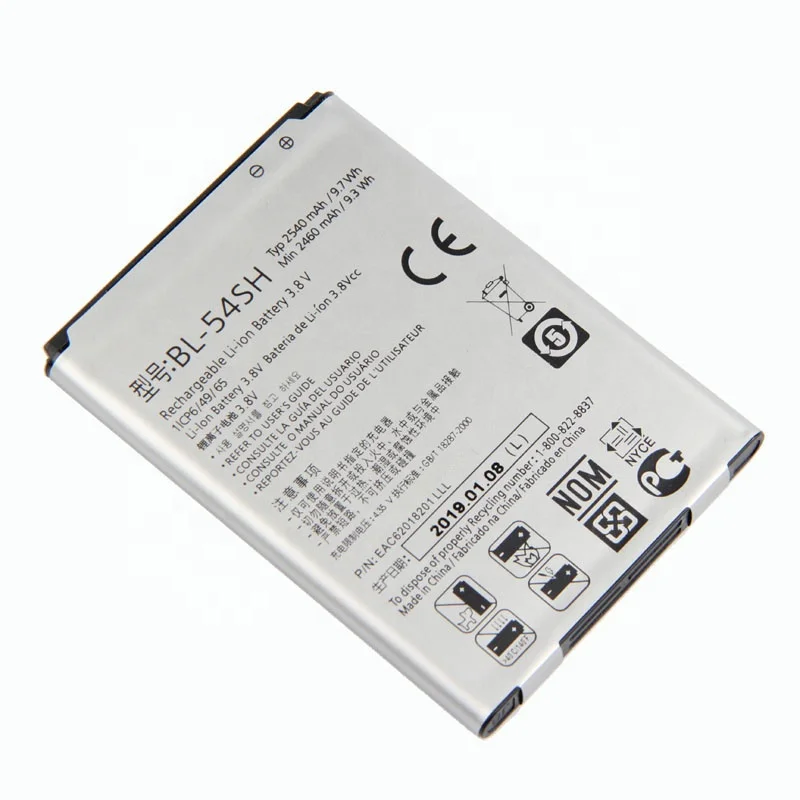 New Original 3.8V 2540mAh BL-54SH Mobile Phone Battery for LG F260 F300 F320L S K G2 54SG L90 F7