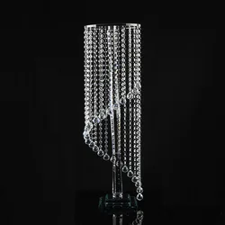 crystal wedding beads with flower stand for wedding decoration