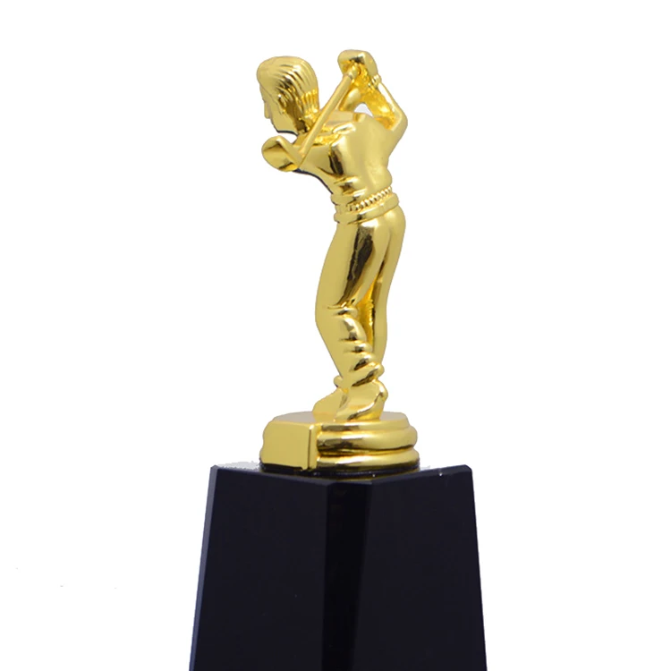 Wholesale Custom Metal Golf Trophy Gold Golf Award Statue