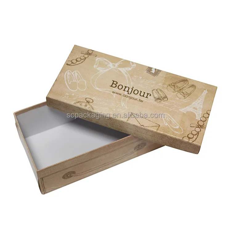 Пользовательские одноразовые падение фронта обувной коробке