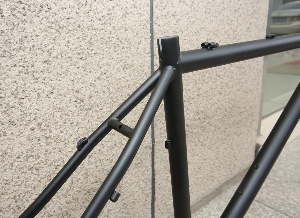 China gravel bike frame crmo-ly road bike  crmoly frameset  700C*38C or 2.0 tire