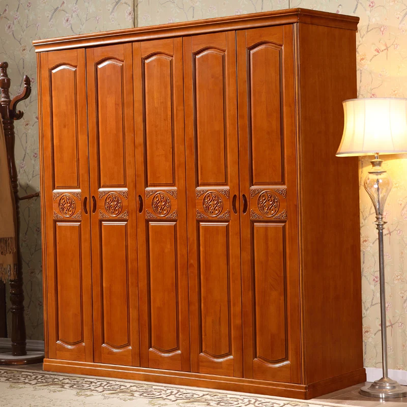 GSP9-023 сплошной из тикового дерева шкаф современный дизайн 5 шкаф, одностворчатая дверь