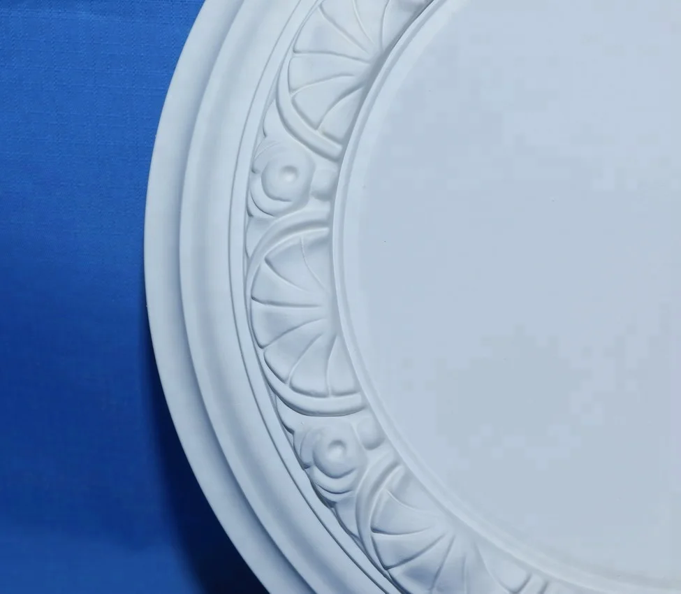 PU easy install lamp base decorative Ceiling Medallion for interior deco