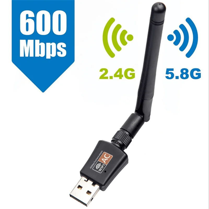 OEM 600Mbps Dual Band 2.4GHz & 5.8GHz Realtek 8811cu USB WiFi adapter for Adroid/PC/Mac/Linux