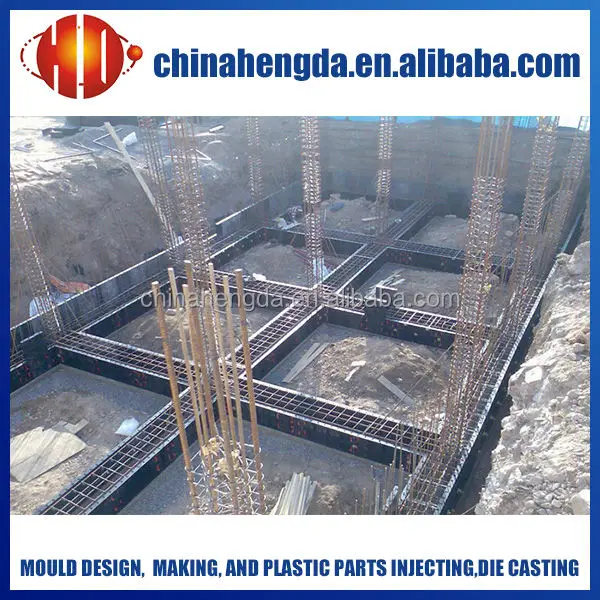 wall system, plastic formwork system, plastic construction coumn formwork