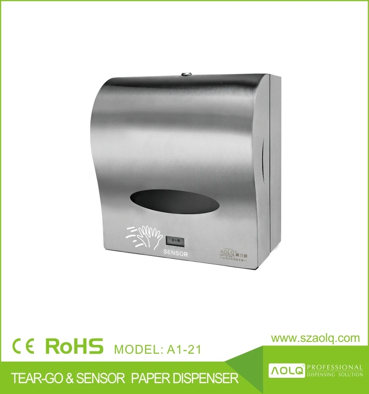 Stainless Steel Automatic Paper Dispenser, Sensor Tissue Dispenser, Electric Paper Towel Dispenser