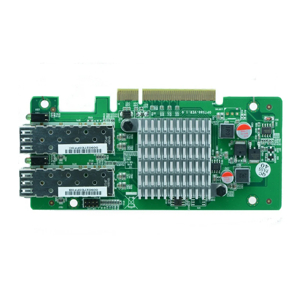 Network Interface Card NMC  NIC card 2 x GbE SFP port Optical card powered by Intel 82580EB chip PCIe 8X