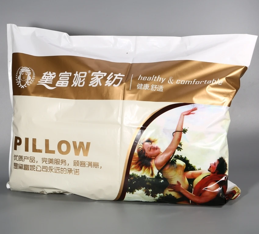 China Manufacturer New Products Cover Packaging PE pillow plastic bag With Handle