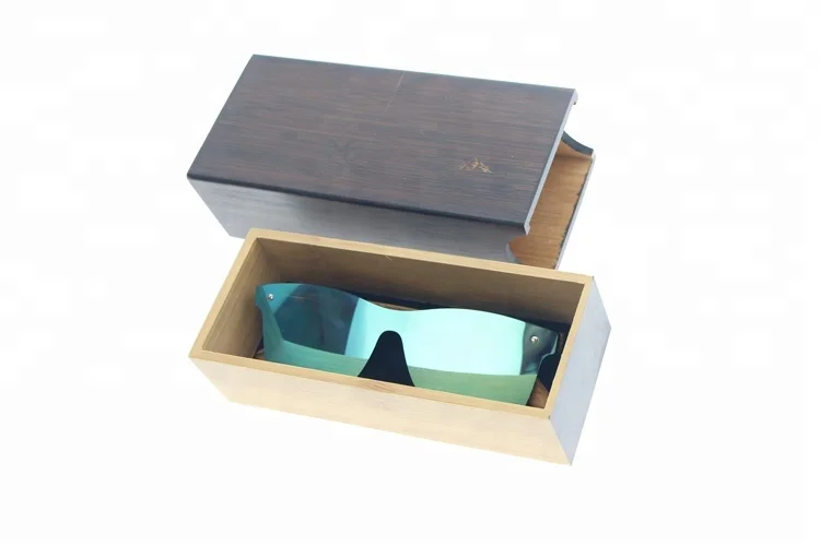 Vintage Oem Unique Custom Logo Brown Bamboo Case for Sunglasses