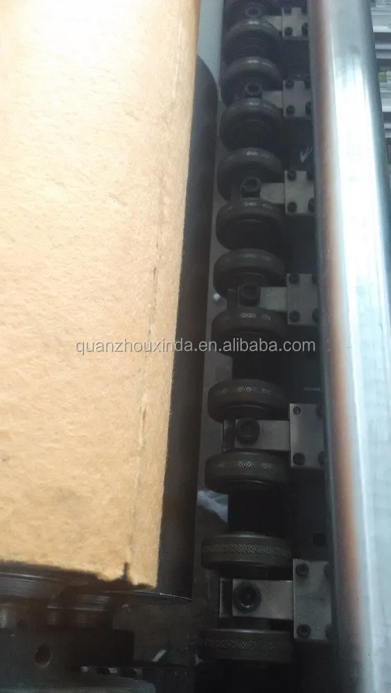 Automatic embossing perforated rewinding washroom toilet paper roll machine