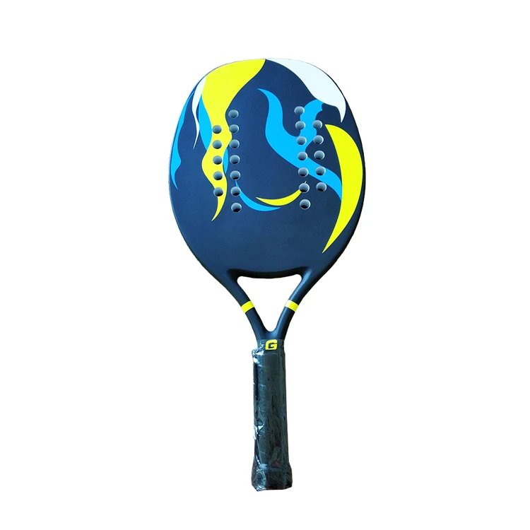 Высокое качество плажные теннисные ракетки с труба из углеродистого волокна 3k 12k переплетения