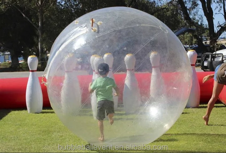 New Indoor Inflatable human bowling game giant inflatable bowling pins for sale
