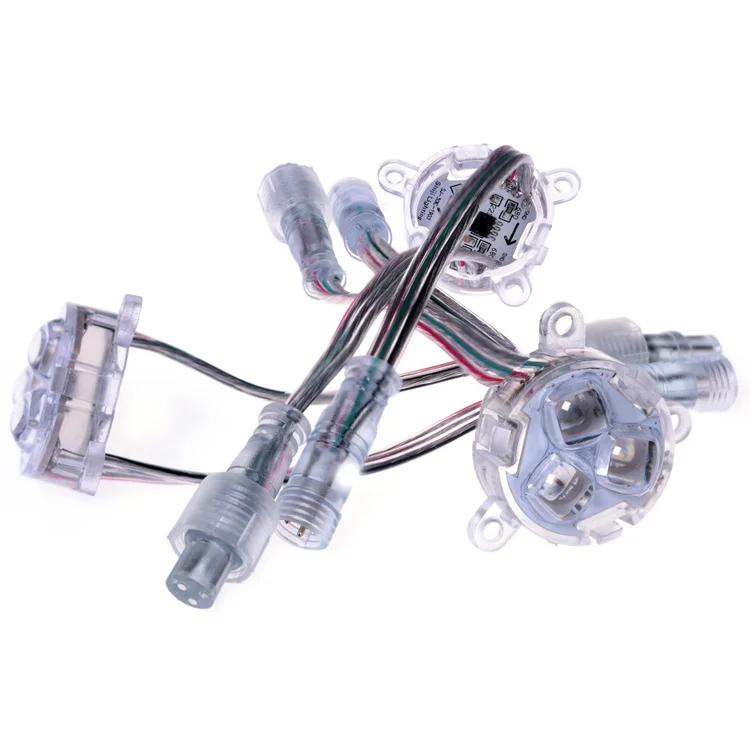 Пиксельная Светодиодная лампа ws2811 30 мм SMD 5050 RGB WS2811 IC водонепроницаемое напряжение IP67 постоянного тока светодиодный модуль источник света
