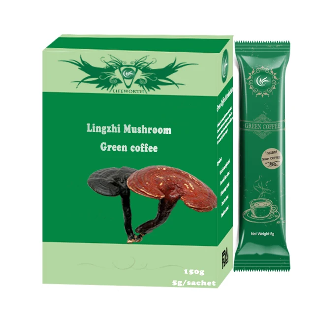 Высококачественный Растворимый зеленый кофе ganoderma