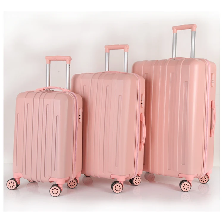 
3pc set newest valise hard ABS carrying suitcase plastic travel abs pc 4 wheel hardshell luggage set 