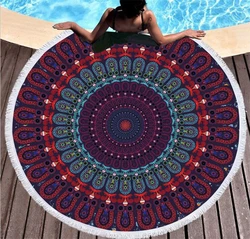 Cotton Velour  Round Beach Towel,Brazil Beach Towel