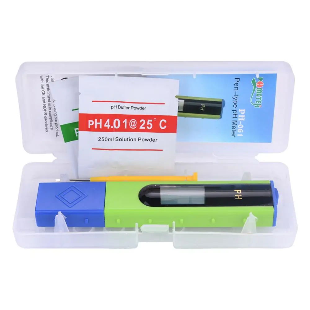yieryi Digital pH Meter Water Quality Tester with 1.2 inch Large Arc LCD Display, 0.01 Resolution, pH Measurement pH Meter