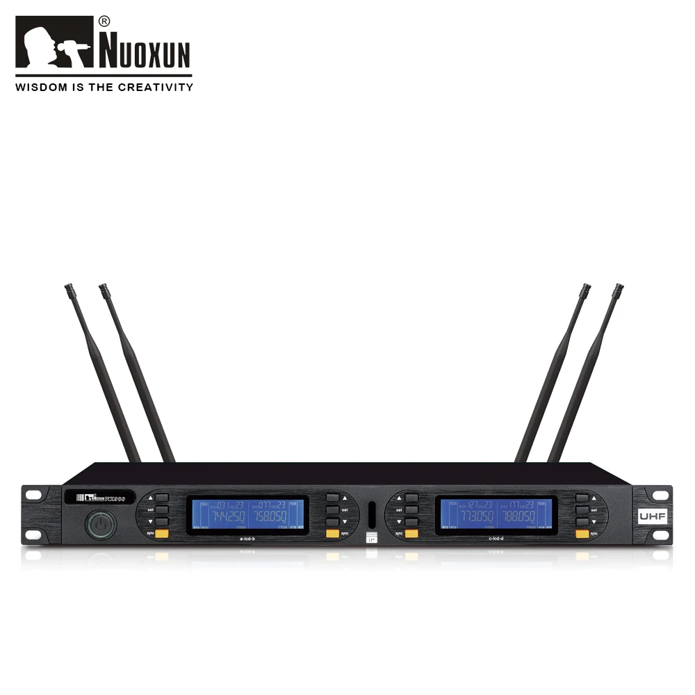 Professional Four Channel UHF Handheld Wireless Microphone