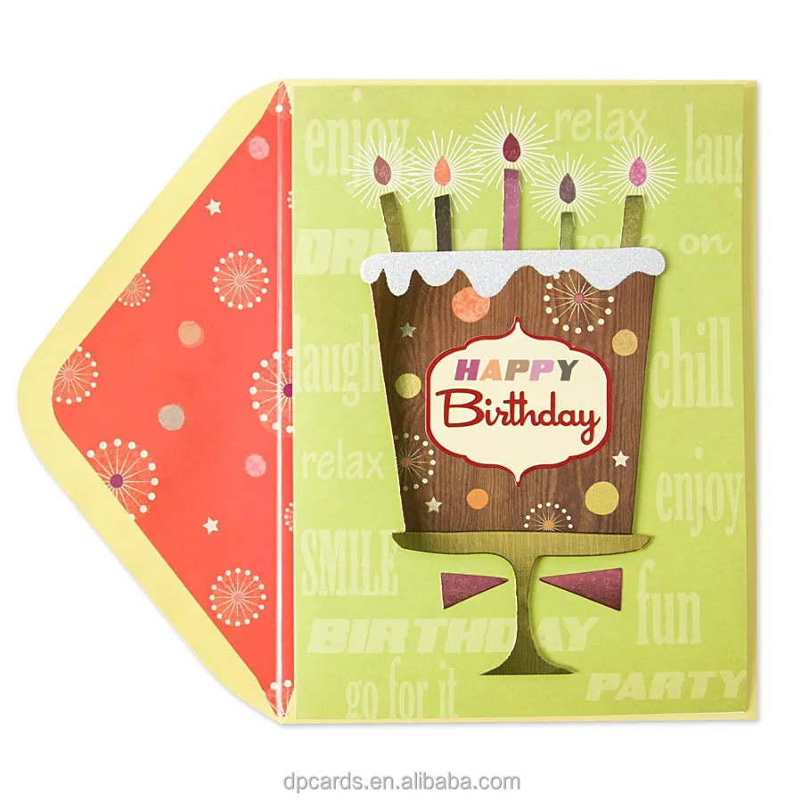 High quality best wishes happy birthday card with best price