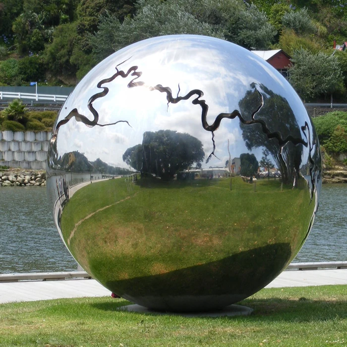 Stainless Steel Large Garden Hollow Metal Ball