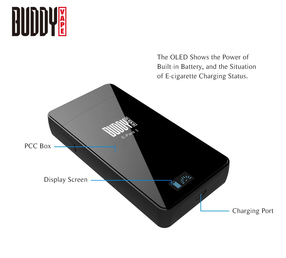 
USA smoking vape pen 900mah PCC case electronics devices 