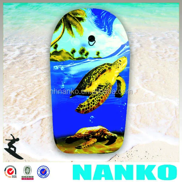NA1121 41Inch EPS Bodyboard, Ocean Turtle Printed Slick Boogie Board, Surfing Entertainment