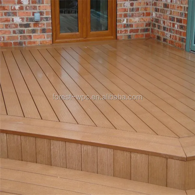 gazebo outdoor artificial wood flooring