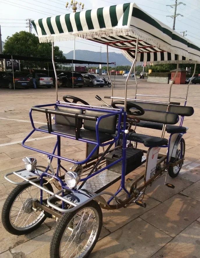 60v  ELECTRIC PEDAL ASSISTED  4 SEATER SURREY  BIKE  special transportation BICYCLE