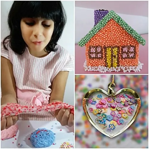 YIPAI Soft Toys Crazy Slime Jelly Putty Fluffy Foam Slime Toy Foam Slime Beads